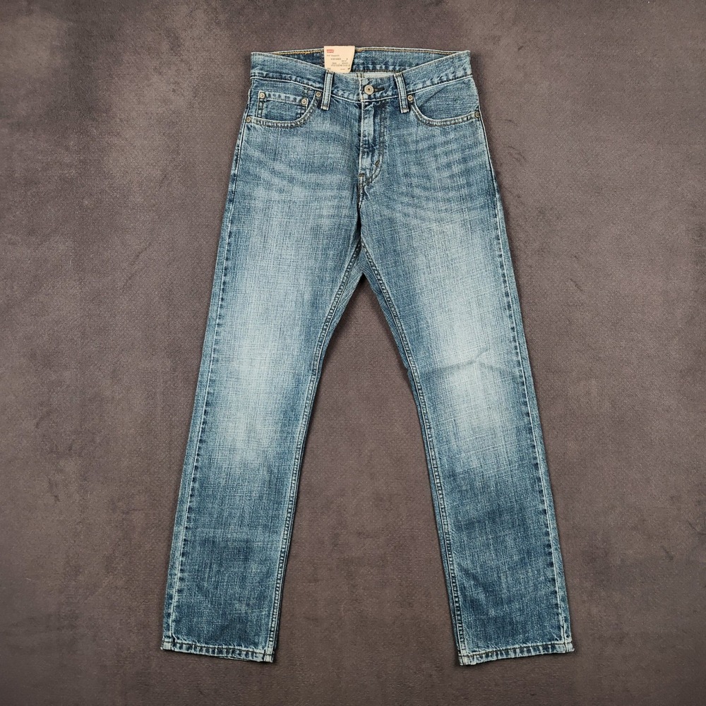 Levis 514 Straight Fit Jeans Mens 29x32 Blue Medium Faded Wash Denim NEW